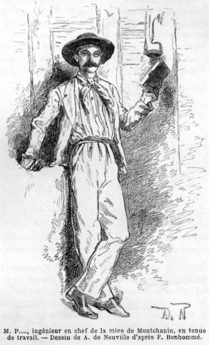 M. P...., ingnieur en chef de la mine de Montchanin, en tenue de travail.